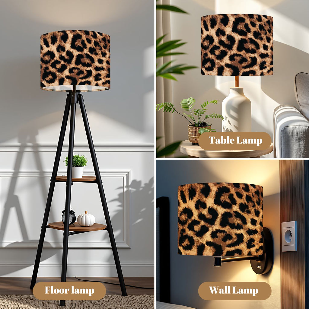 {2 Pack} Leopard Lampshades