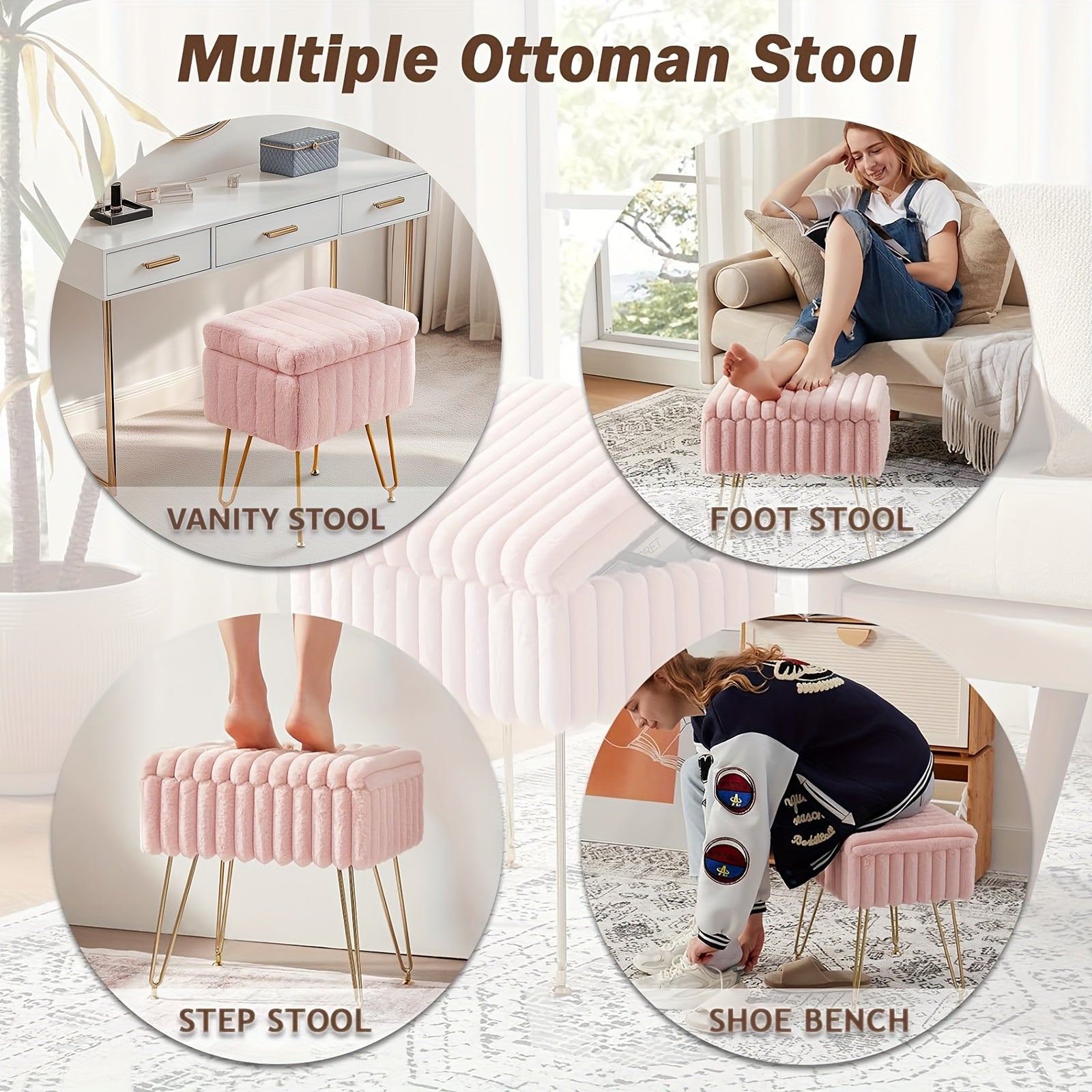 Vanity Chair With Storage