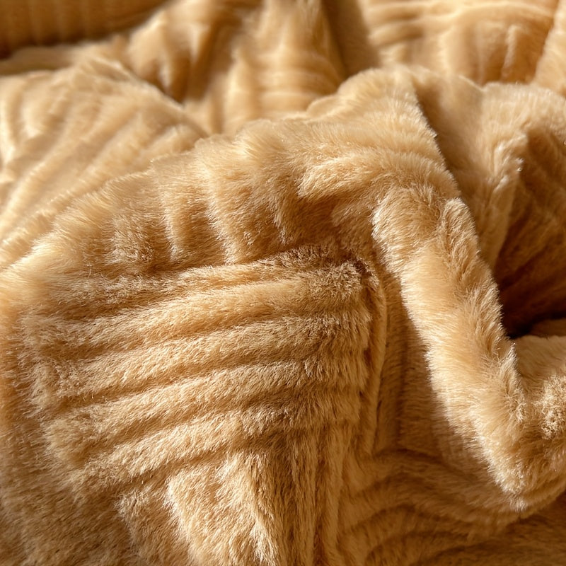 Faux Rabbit Fur Blanket