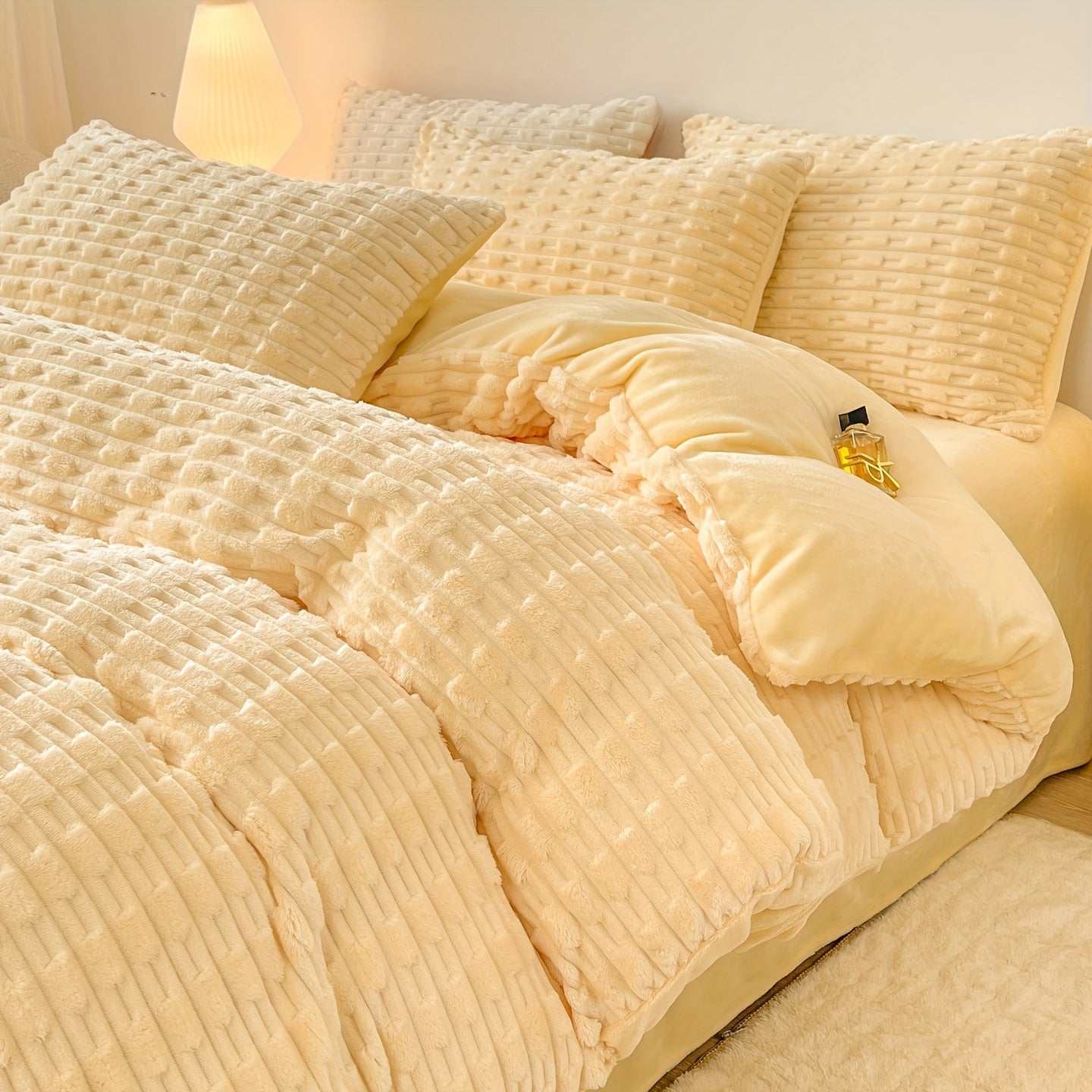 Solid Color Warm Duvet Cover Set