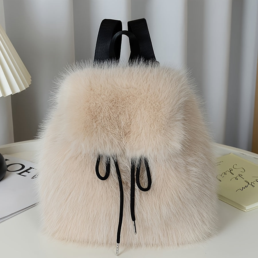 {1pc} Faux Fur Backpack
