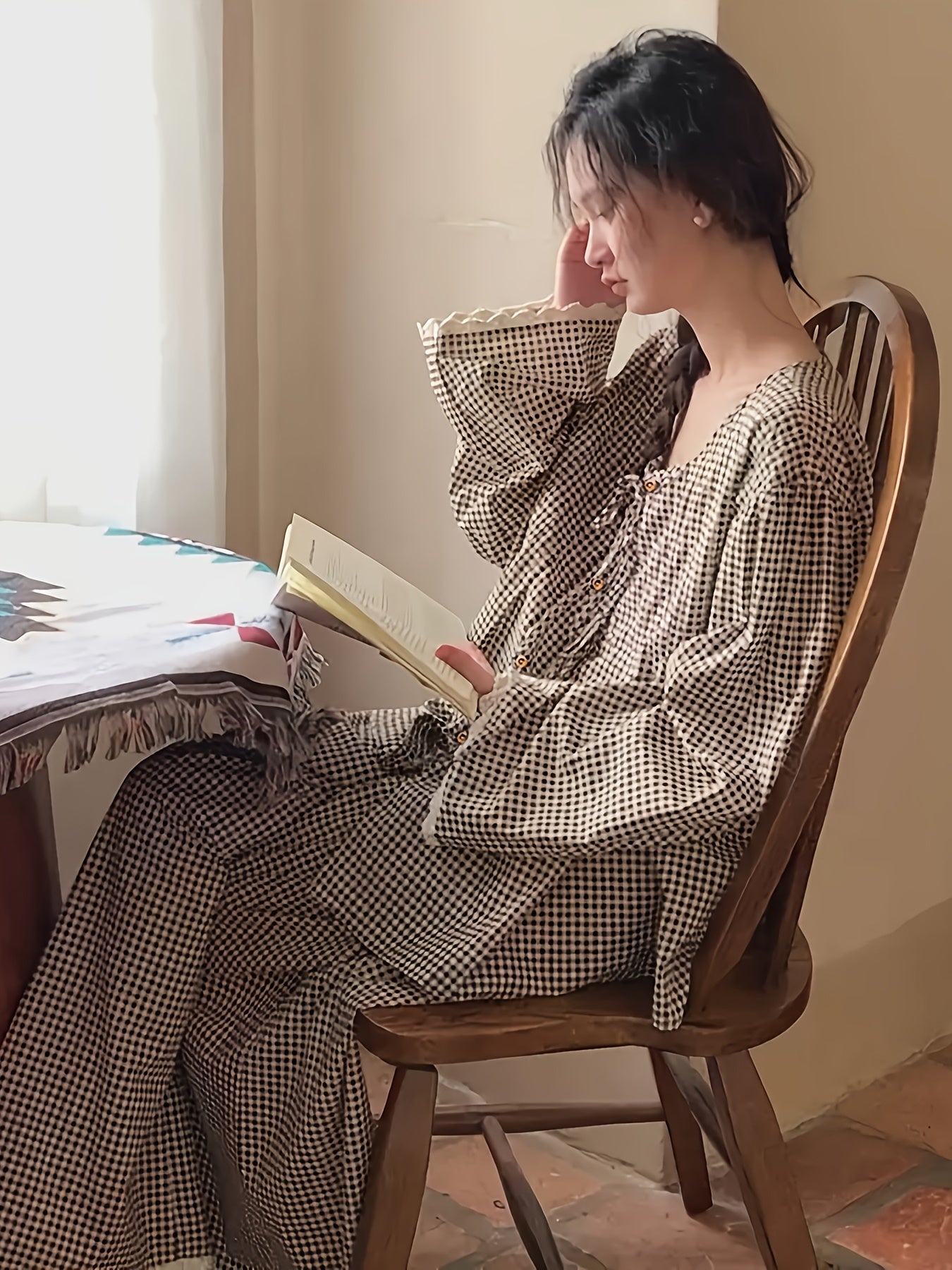 Sweet Plaid Pajama Set