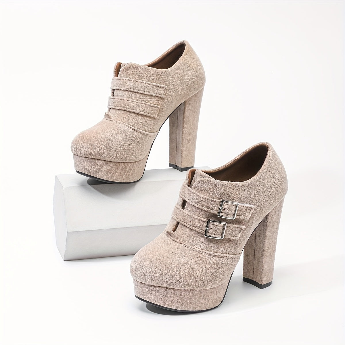 Chunky Heel Ankle Boots