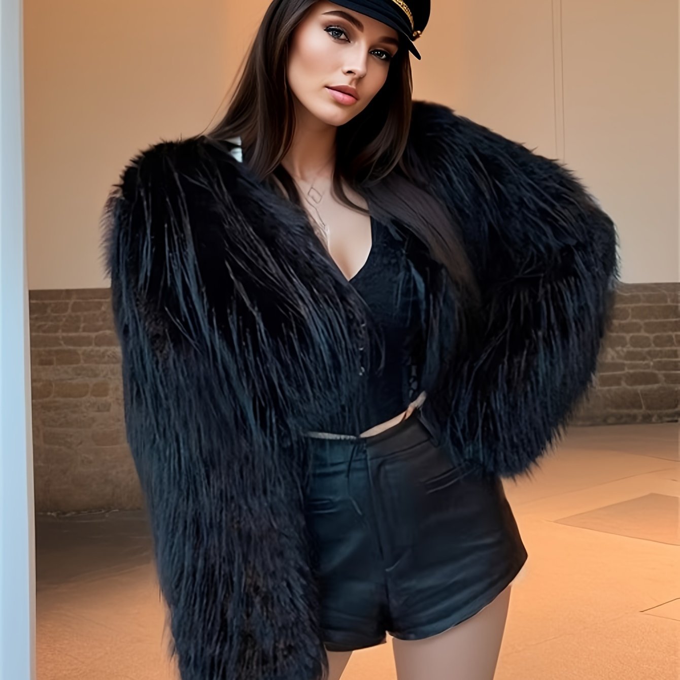 Faux Fur Short Coat