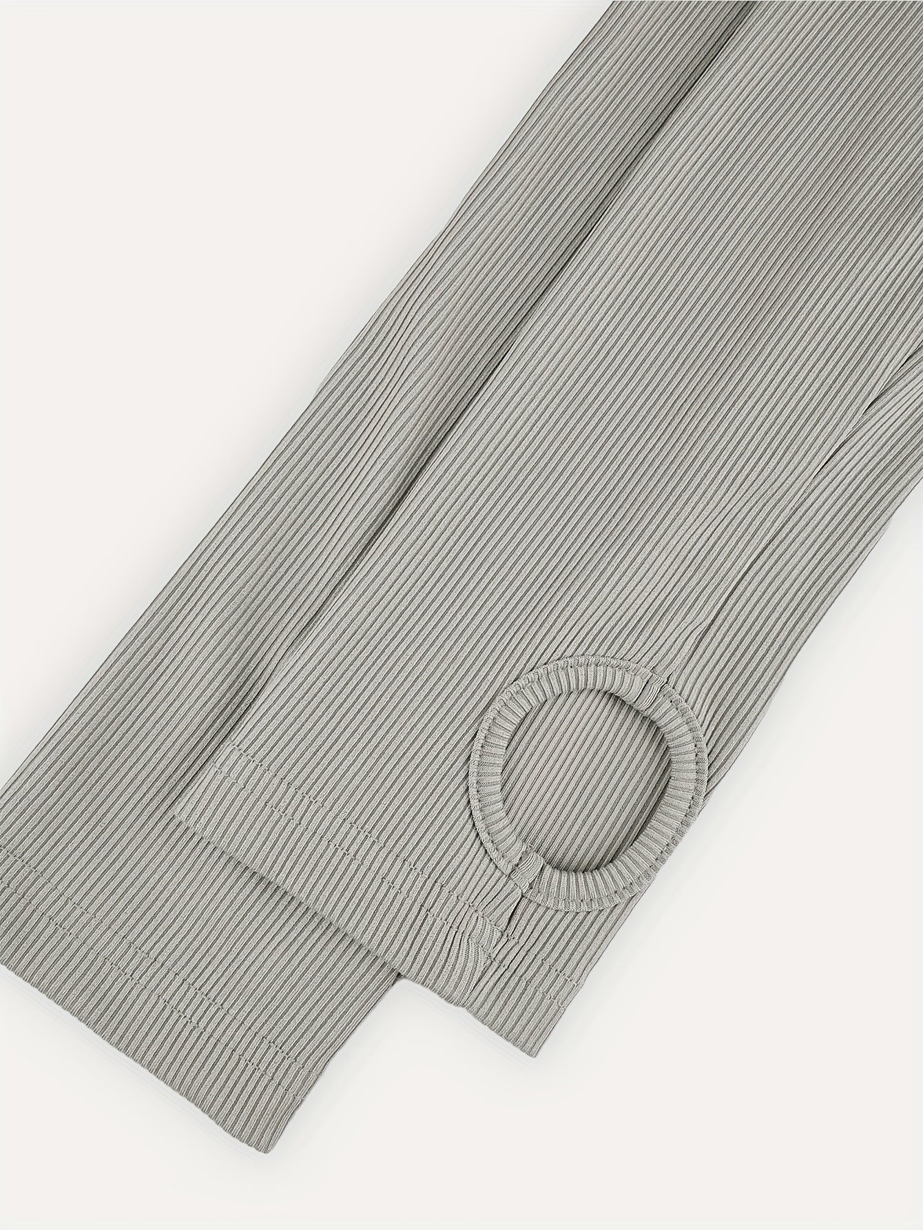 Solid Color Long Sleeve T-Shirt & Wide-Leg Pants with Drawstring Waist