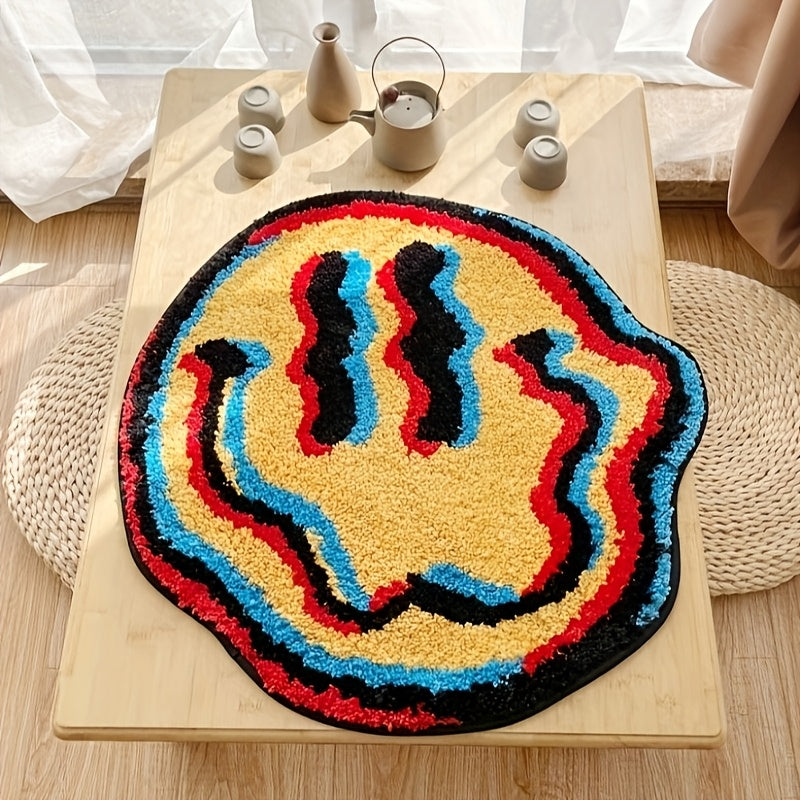 Blue & Yellow Twisted Face Mat