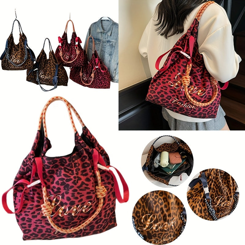 Leopard Print Crossbody Bag