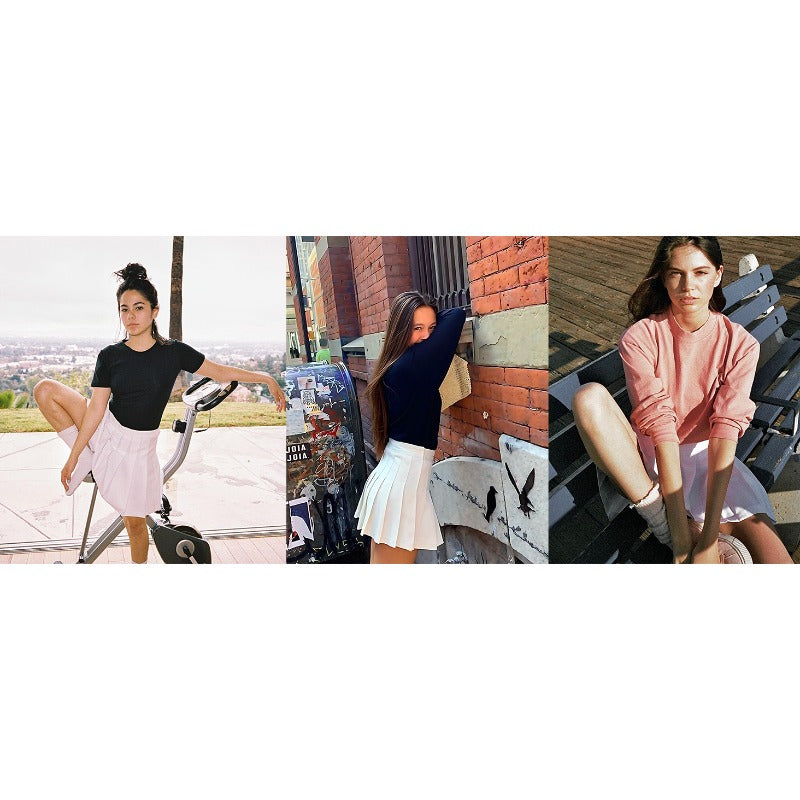 High-Waisted Pleated Tennis Skirt