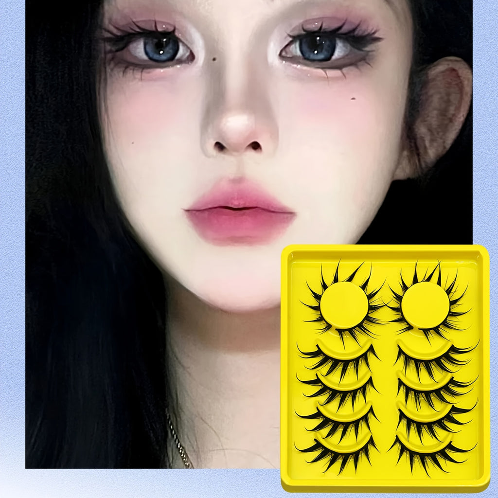 6 Pairs Cartoon Eyelashes