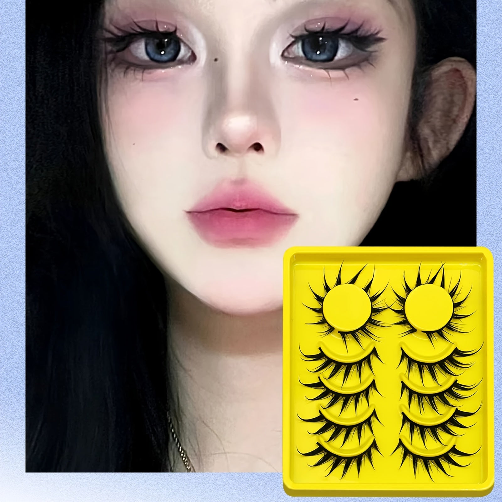 6 Pairs Cartoon Eyelashes