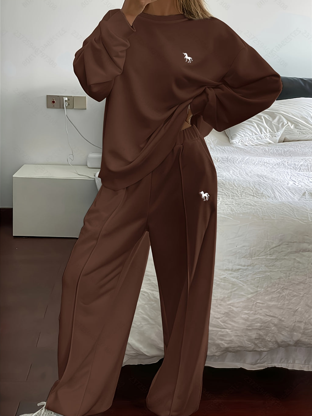Casual Sweatshirt and Pants Set