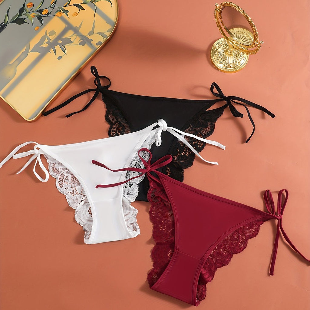 {3pcs} Lace Thong