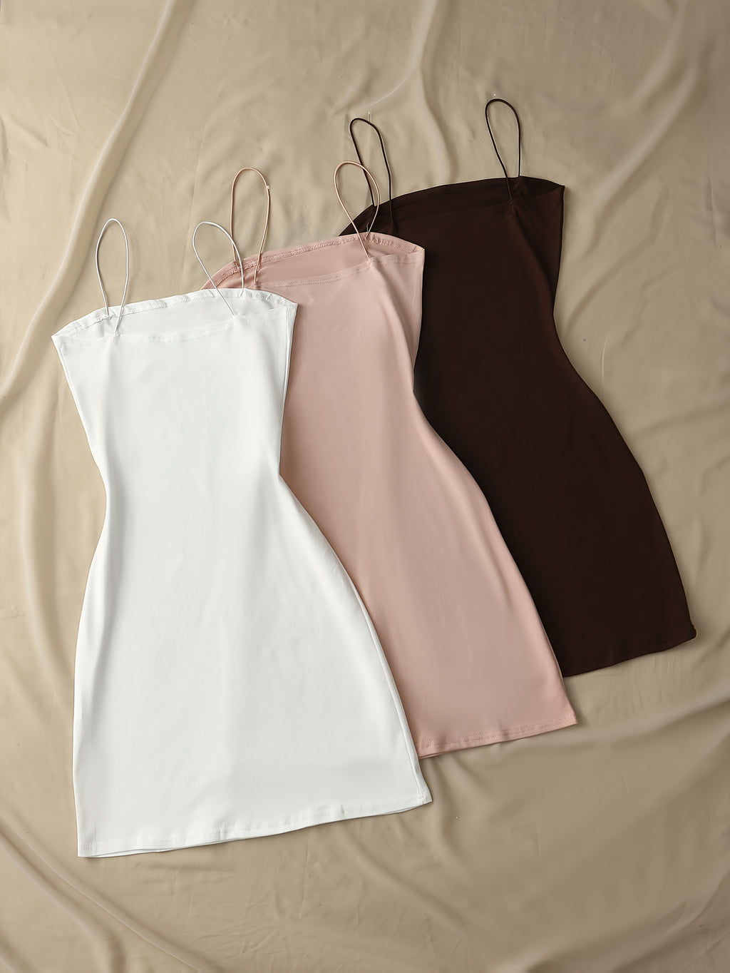 {3pcs} Elegant Off-Shoulder White and Black Mini Dress Set