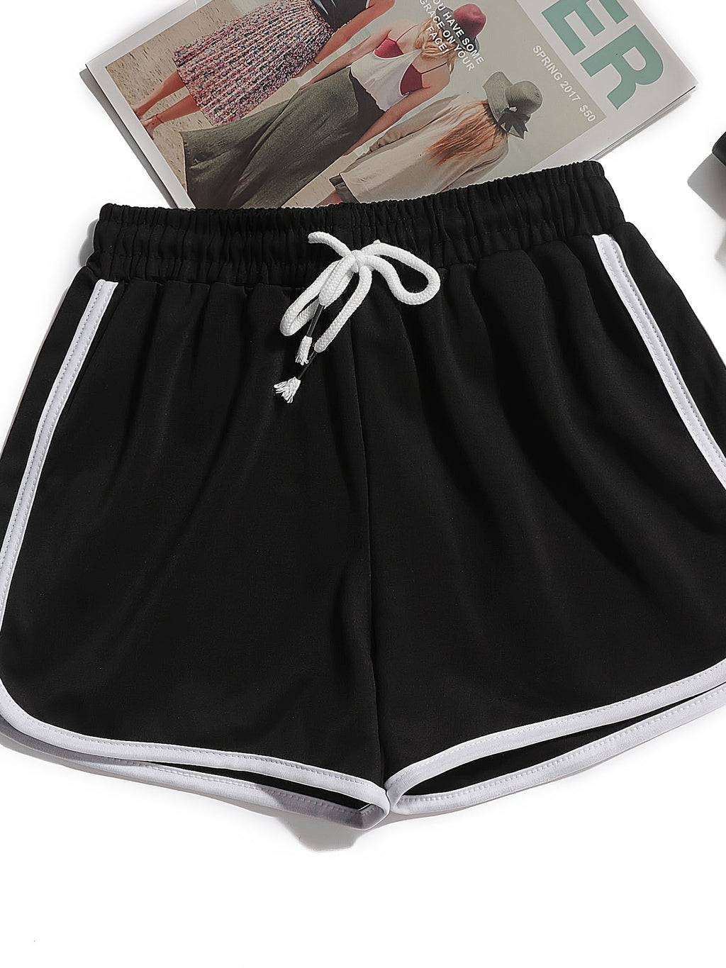 {3pcs} Casual Straight Wide-Leg Shorts