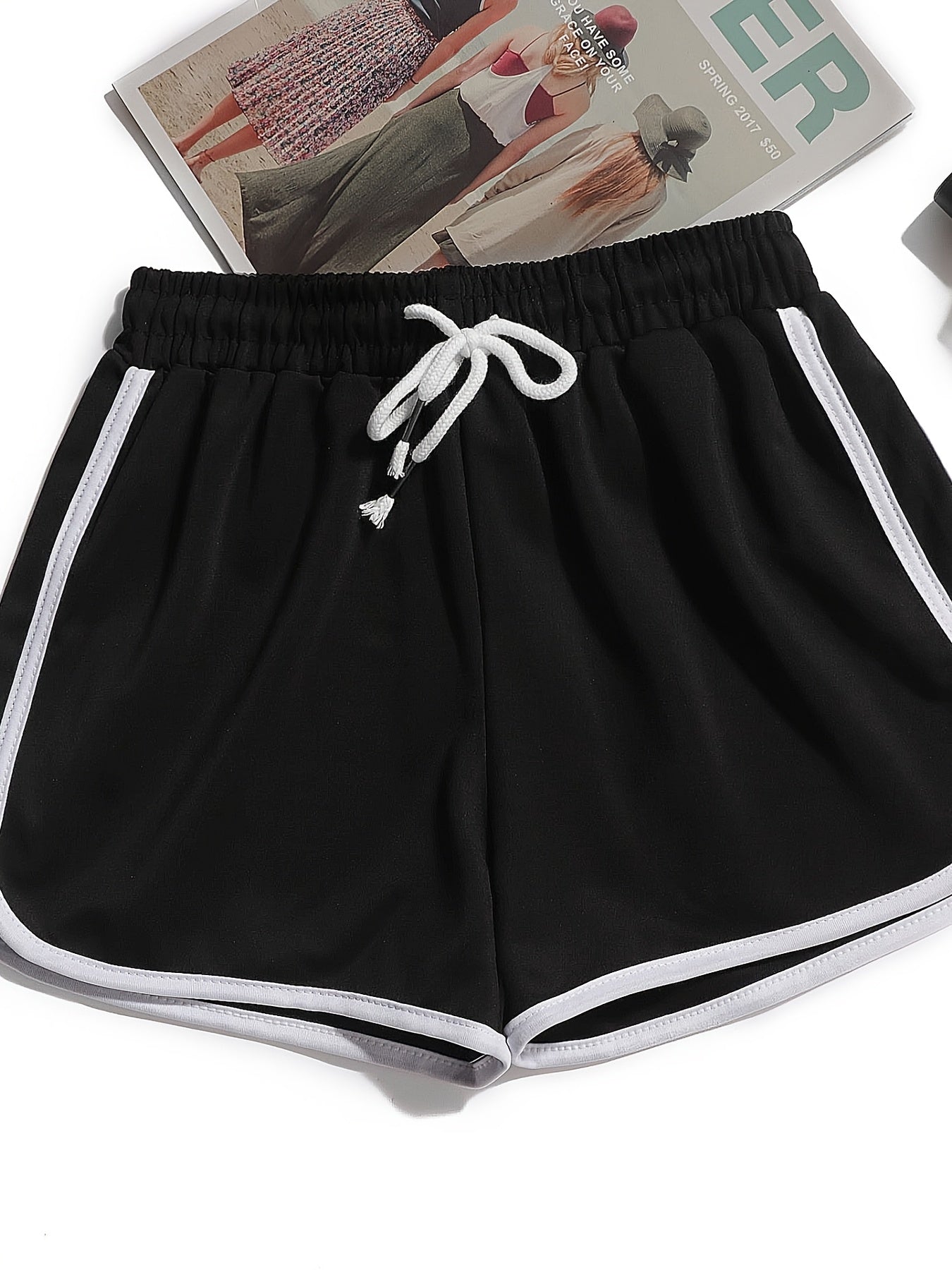 {3pcs} Casual Straight Wide-Leg Shorts