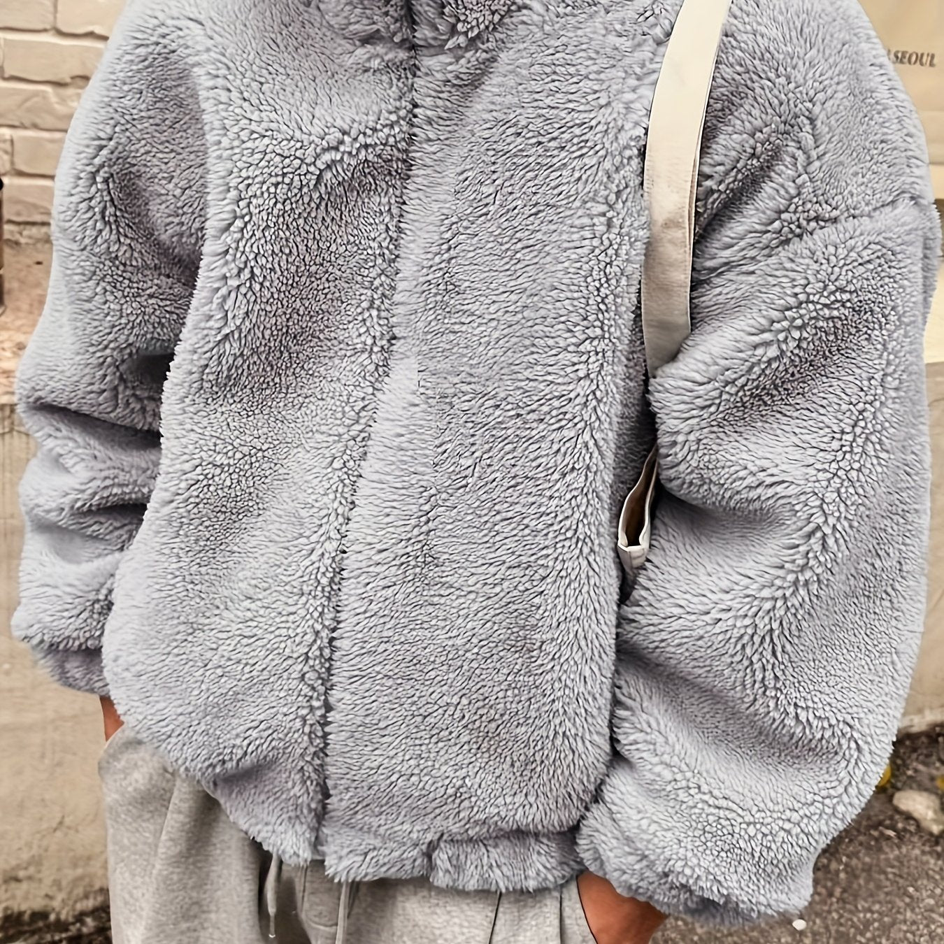 Jacket with Stand Collar & Full-Zip Front