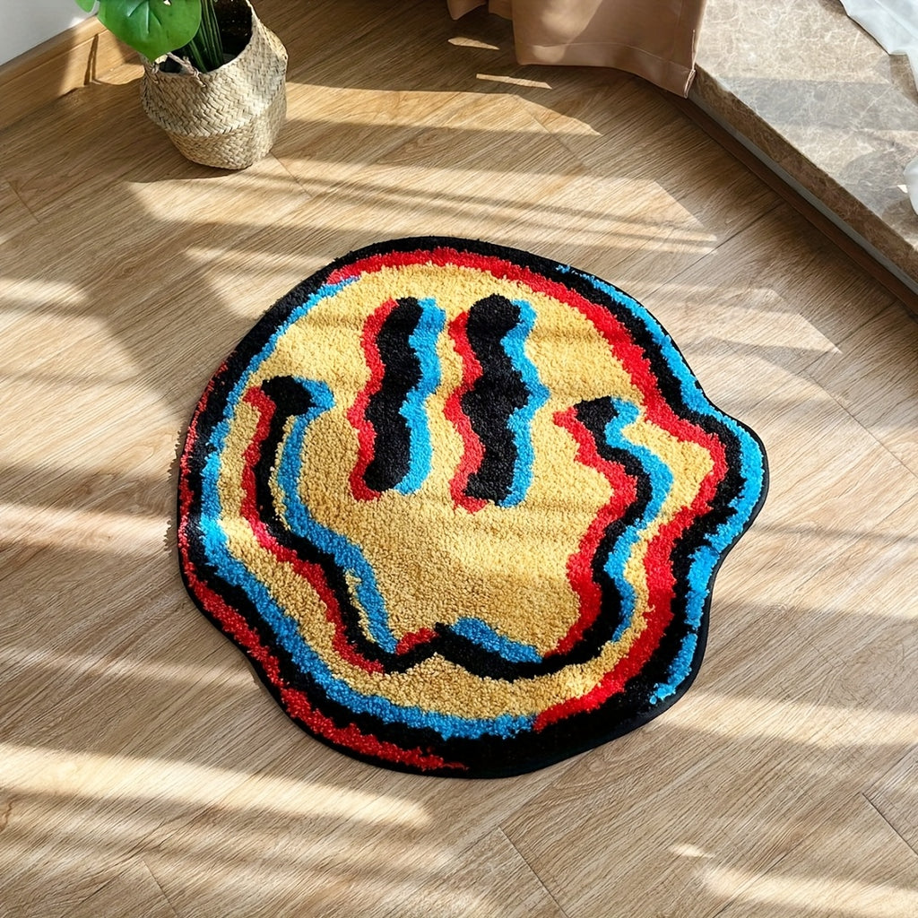 Blue & Yellow Twisted Face Mat