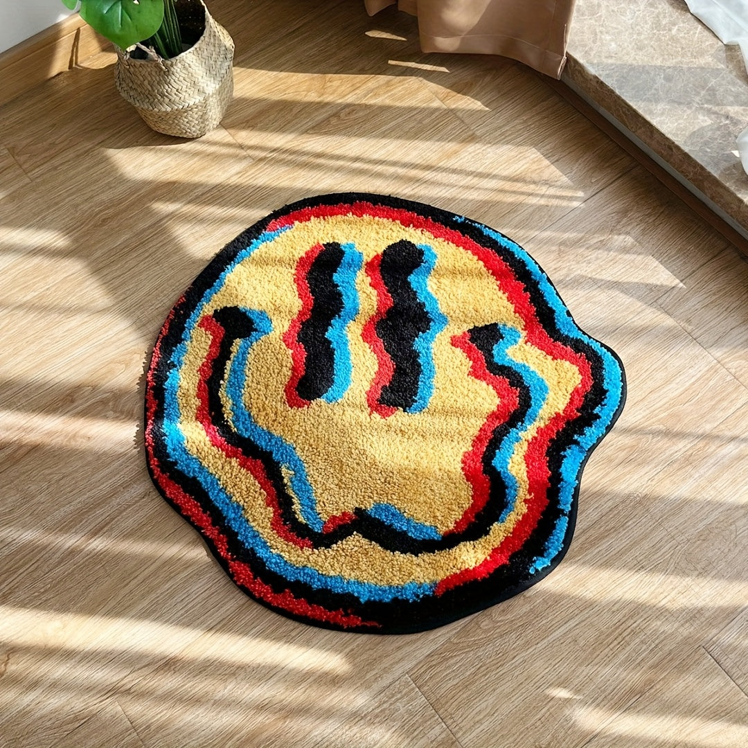 Blue & Yellow Twisted Face Mat
