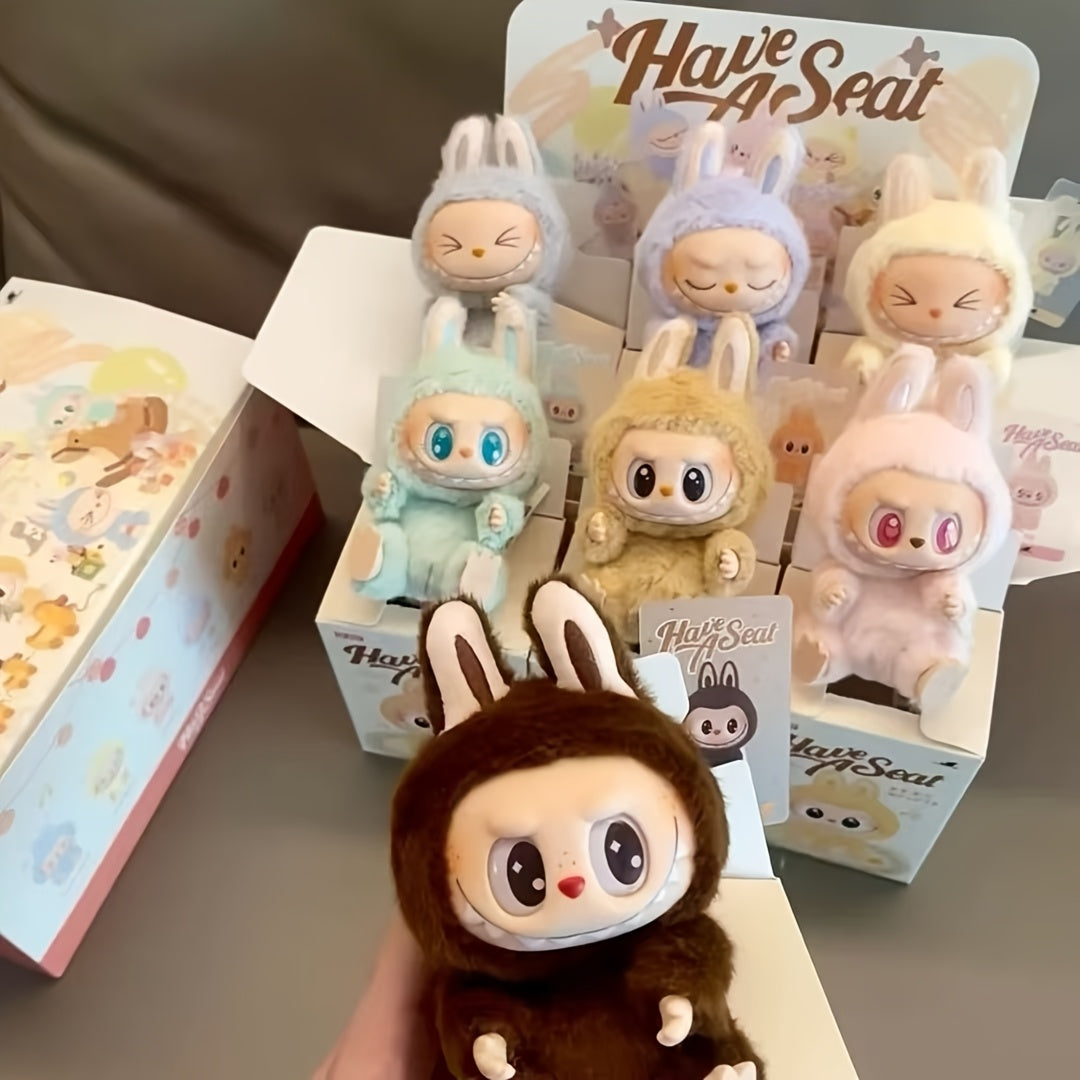 1/2/6pcs POP MART LABUBU 2.0 Sitting Party Series Vinyl Plush