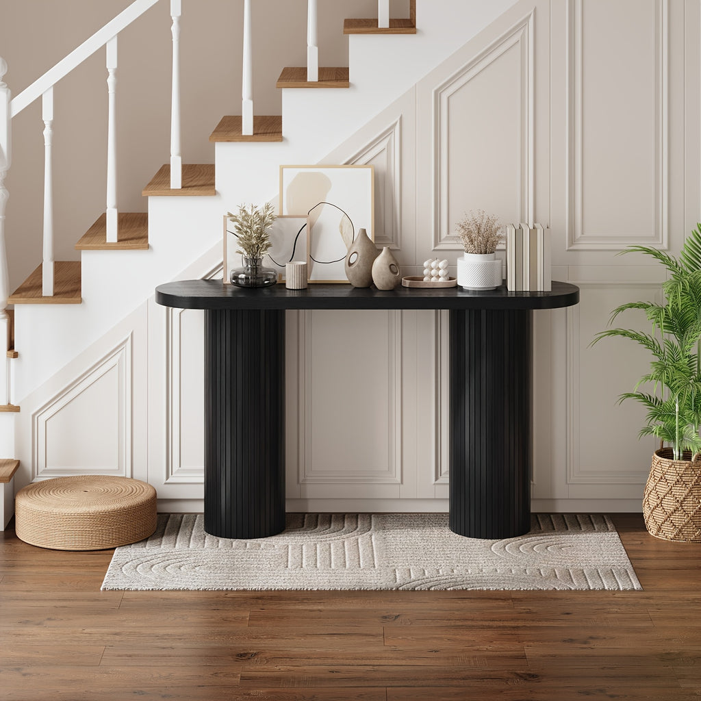 55 Inch Farmhouse Style Entryway Table