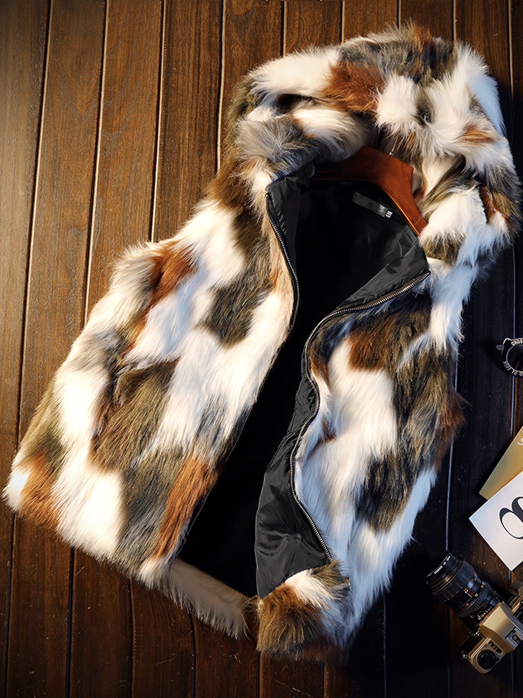 Faux Fur Hooded Vest