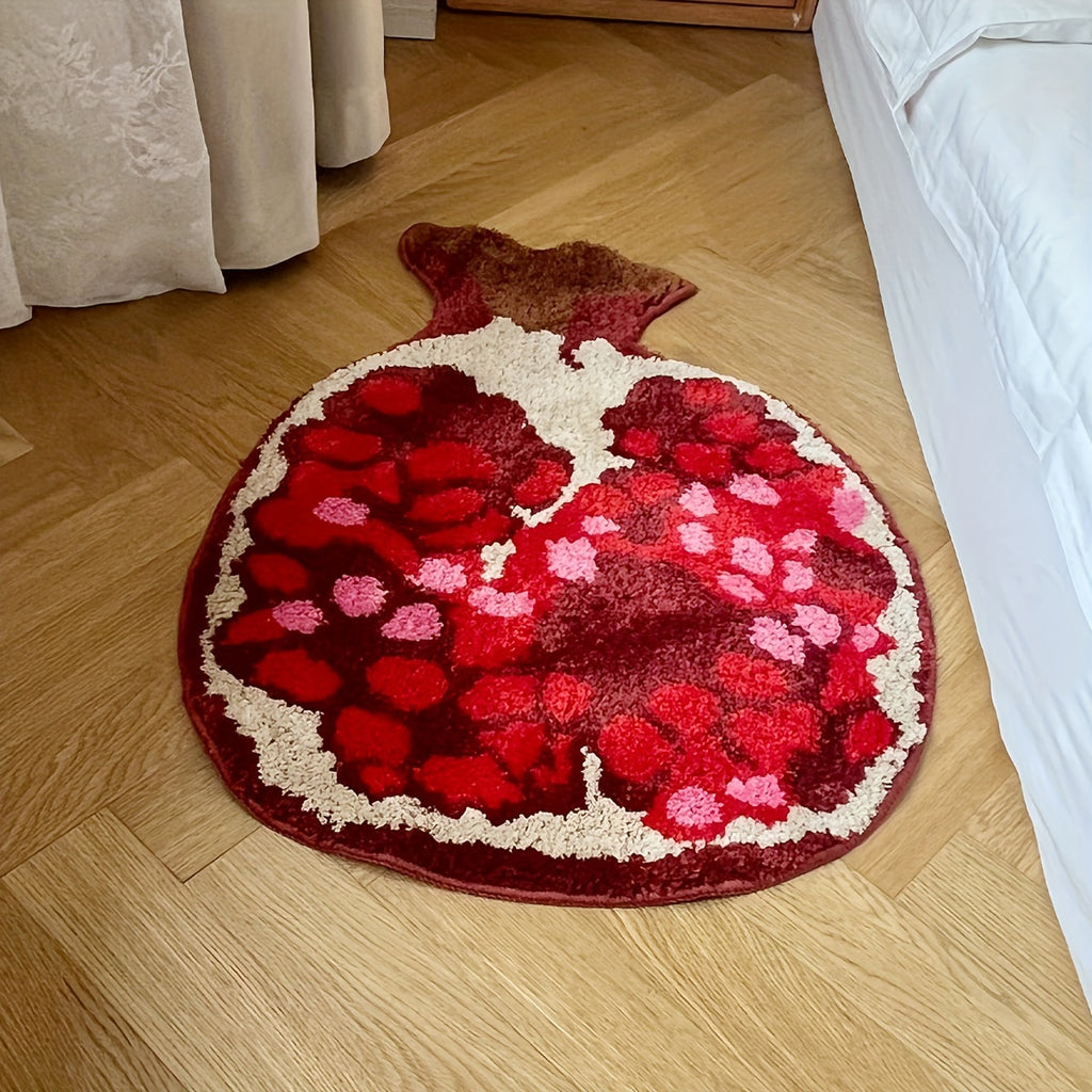 Pomegranate Fruit Shape Bath Rug