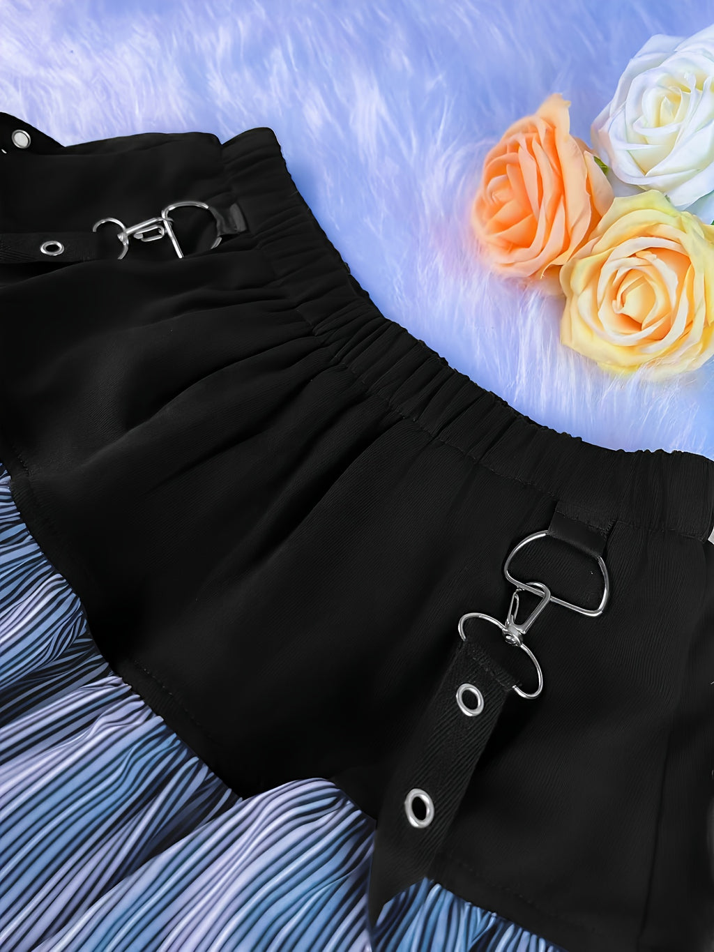 Black & White Striped Cake Skirt