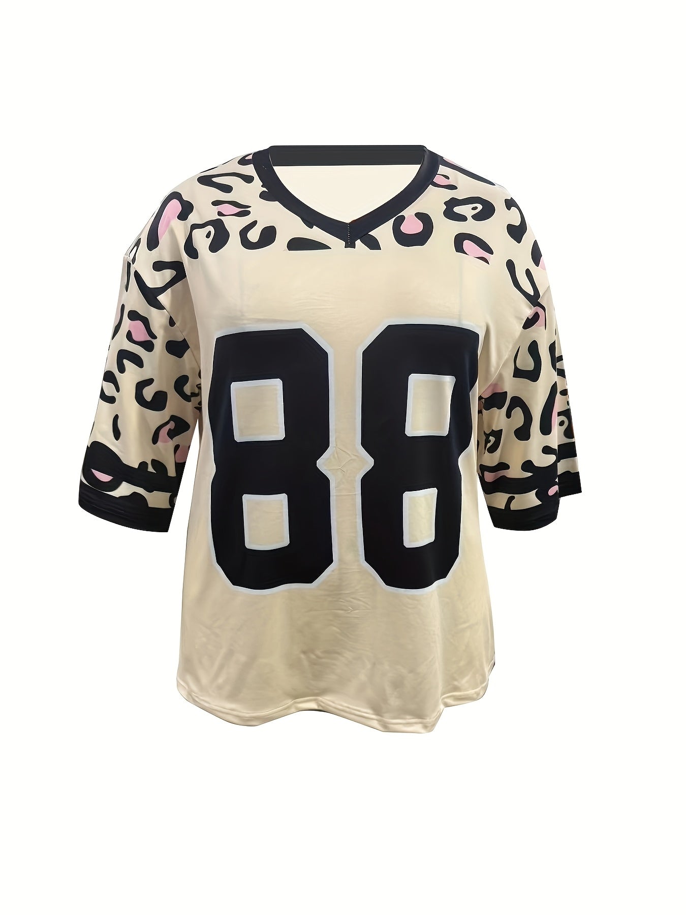 Leopard V-Neck T-Shirt