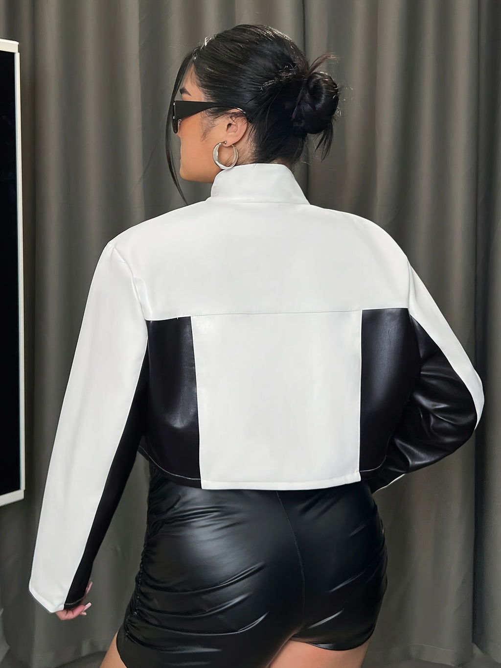 Two-Tone Biker Jacket