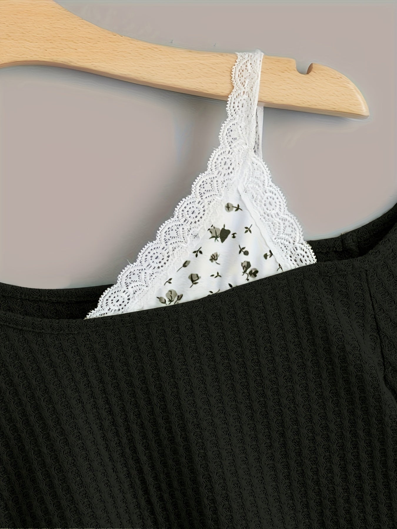 Lace Trim Off-Shoulder T-Shirt