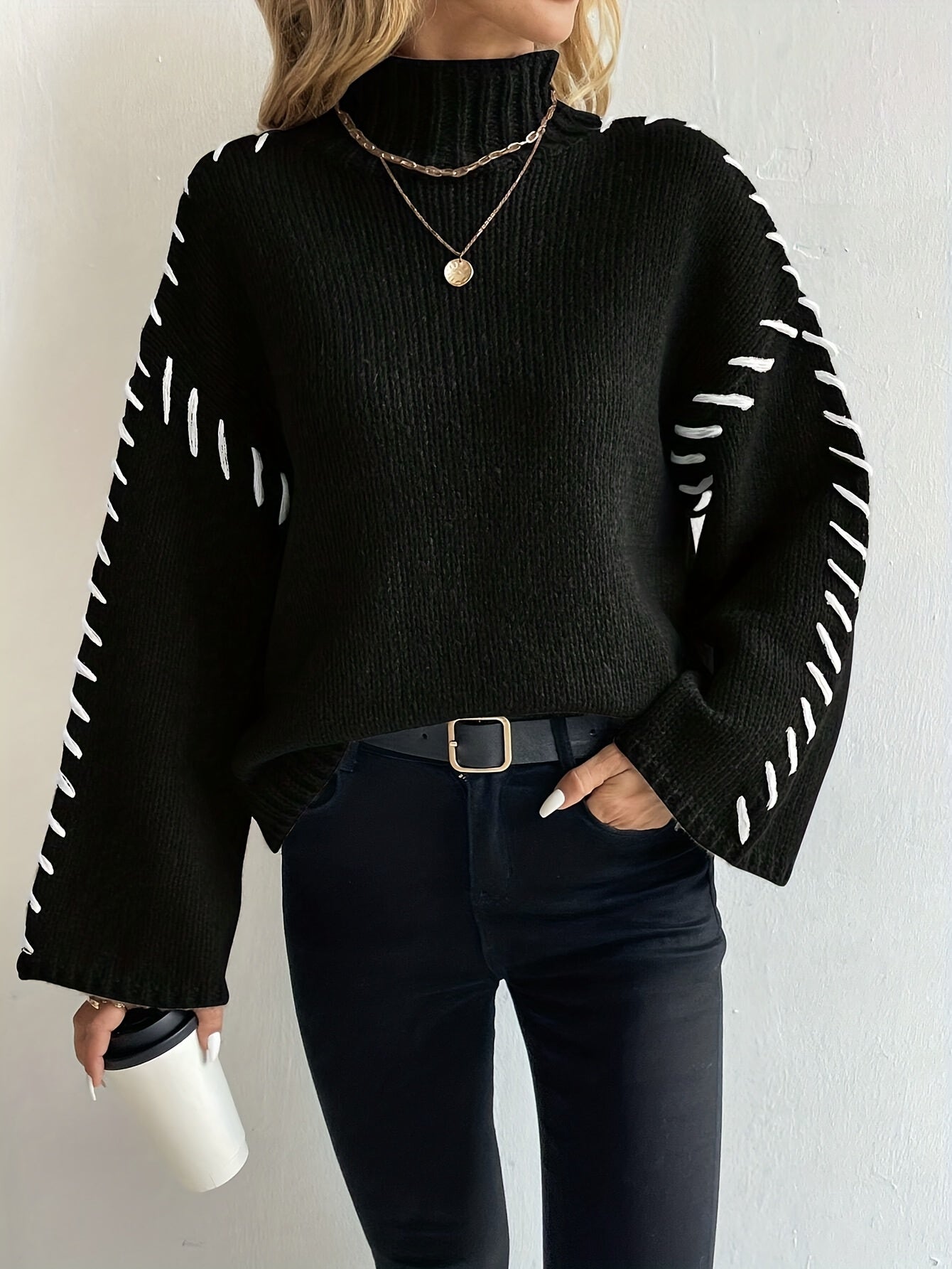 High Neck Sweater