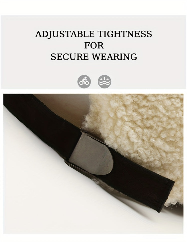 Teddy Bear Plush Thermal Letter R Cap