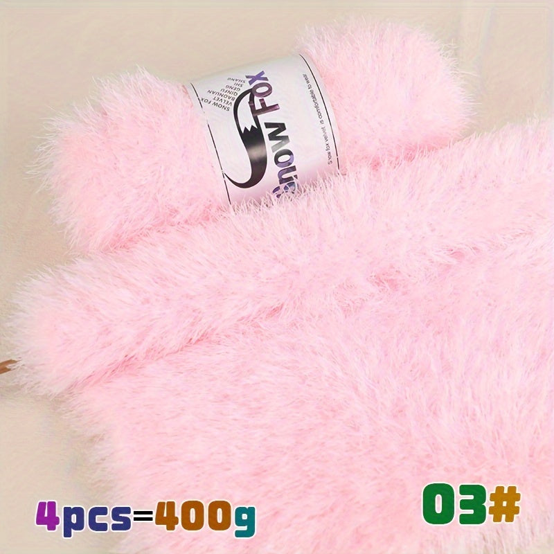 400g Lash Yarn Artificial Fur Fleece Yarn