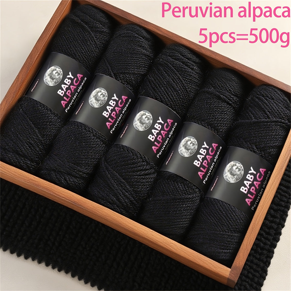 500g (5 Balls) Luxury Alpaca Wool Yarn