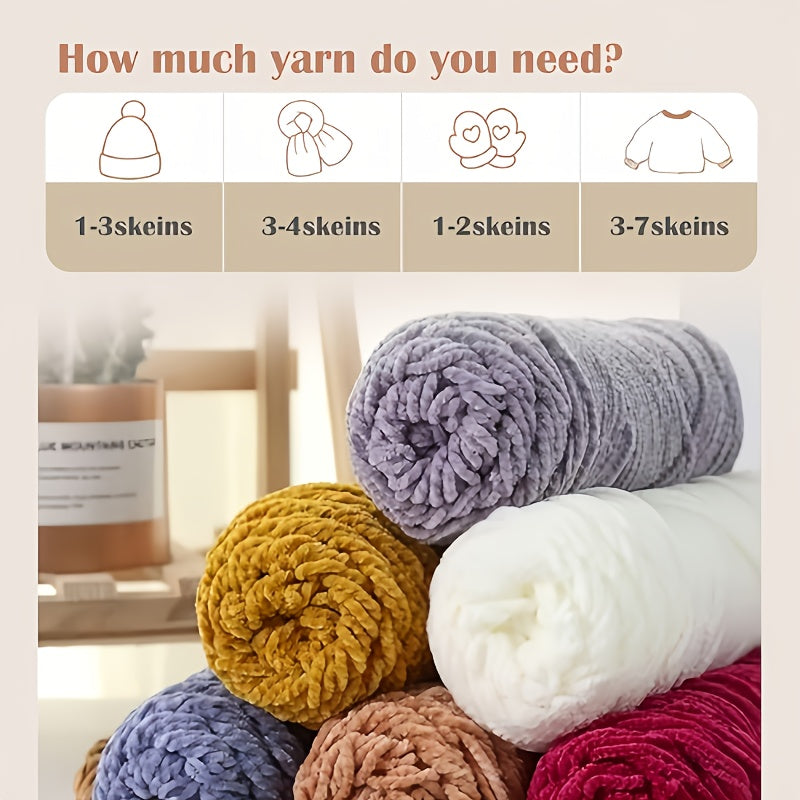 {4pcs} 400g/14.1oz Ultra Soft Fleece Yarn