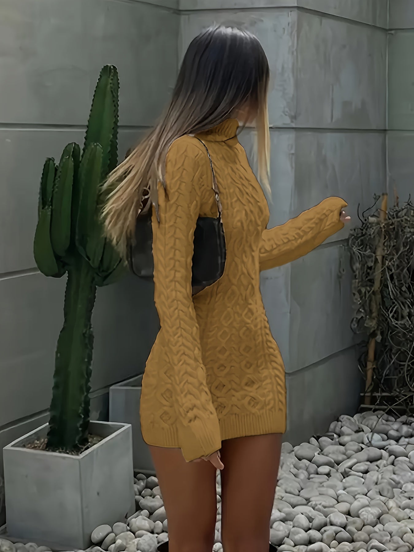 Backless Sweater Dress