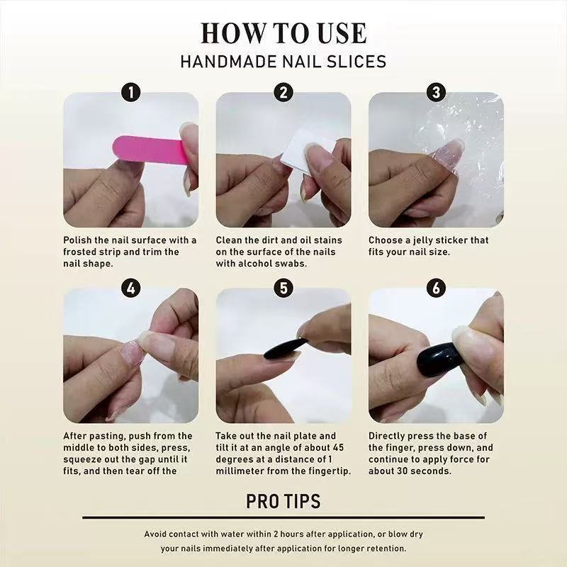 10 Full-Cover Nail Stickers Reusable Starfish And Shells