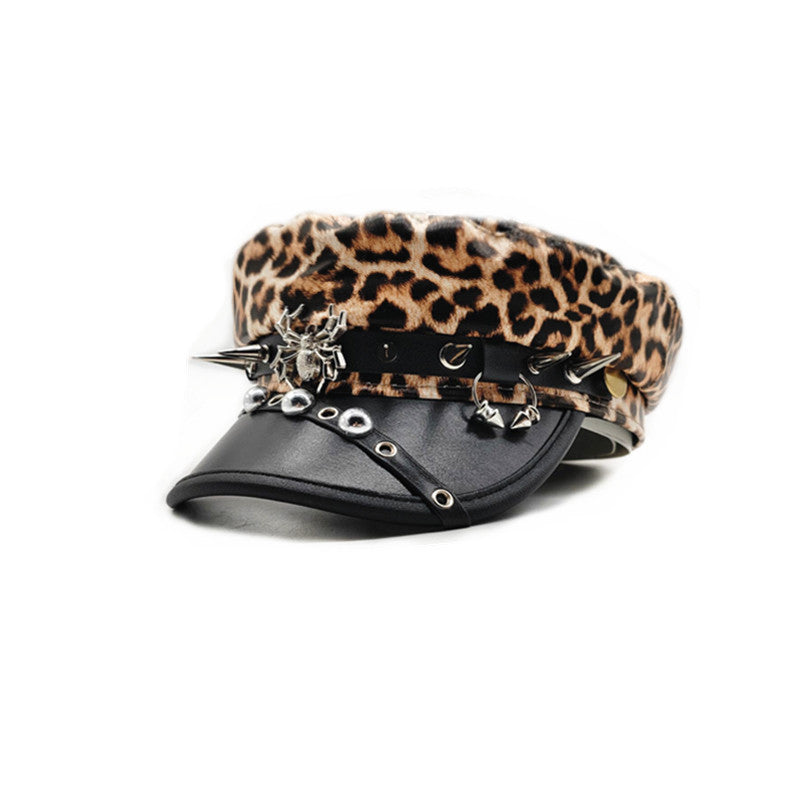 Beret Hat with Decorative Buckle