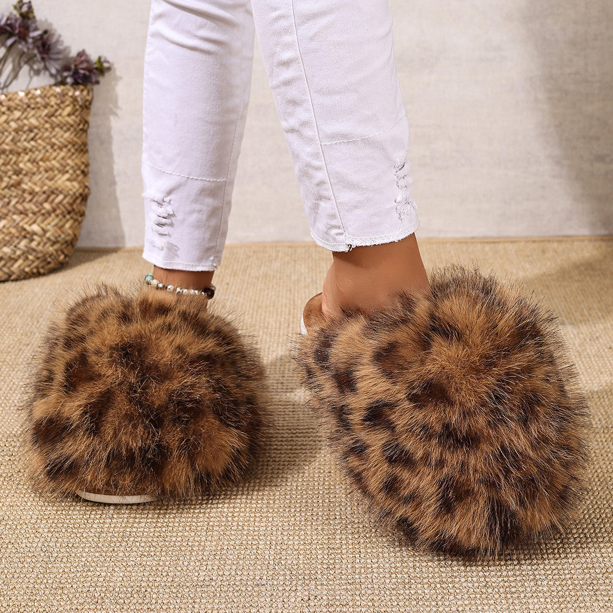 Cozy Leopard Slippers