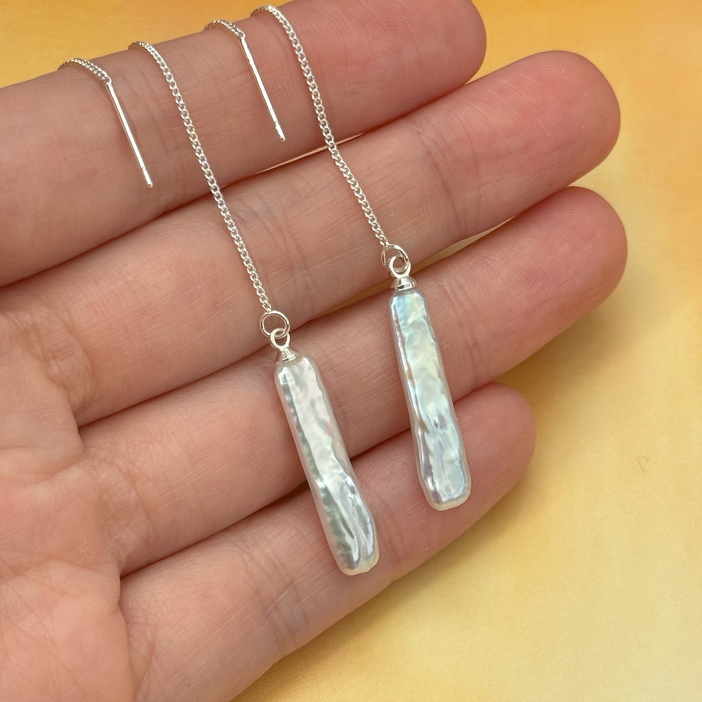 Pearls Tassel Drop Earrings