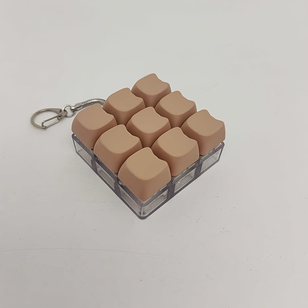 Finger Press Keycap Pop Fidget Toy Keychain