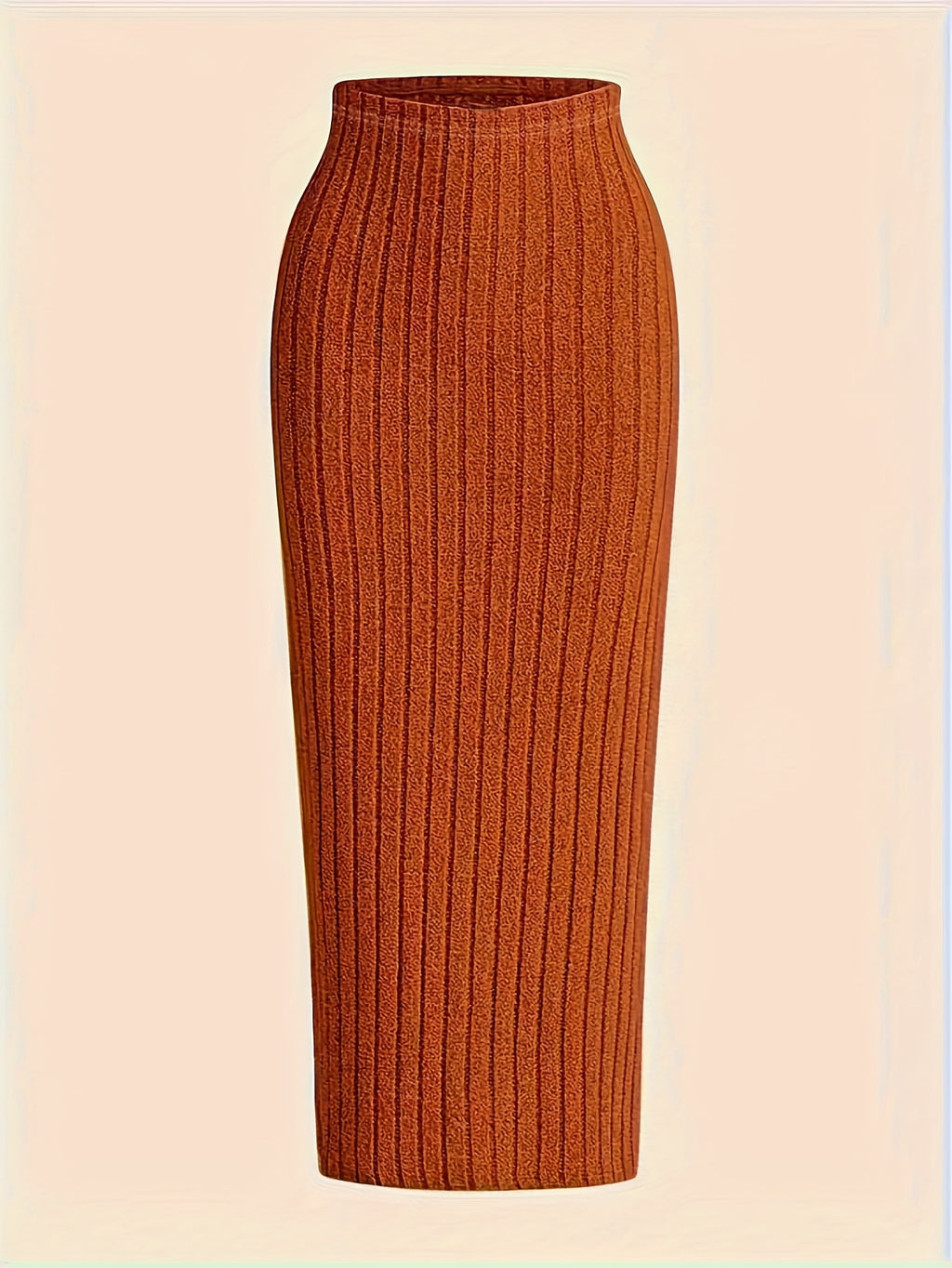 High-Waisted Stretch Pencil Skirt Set