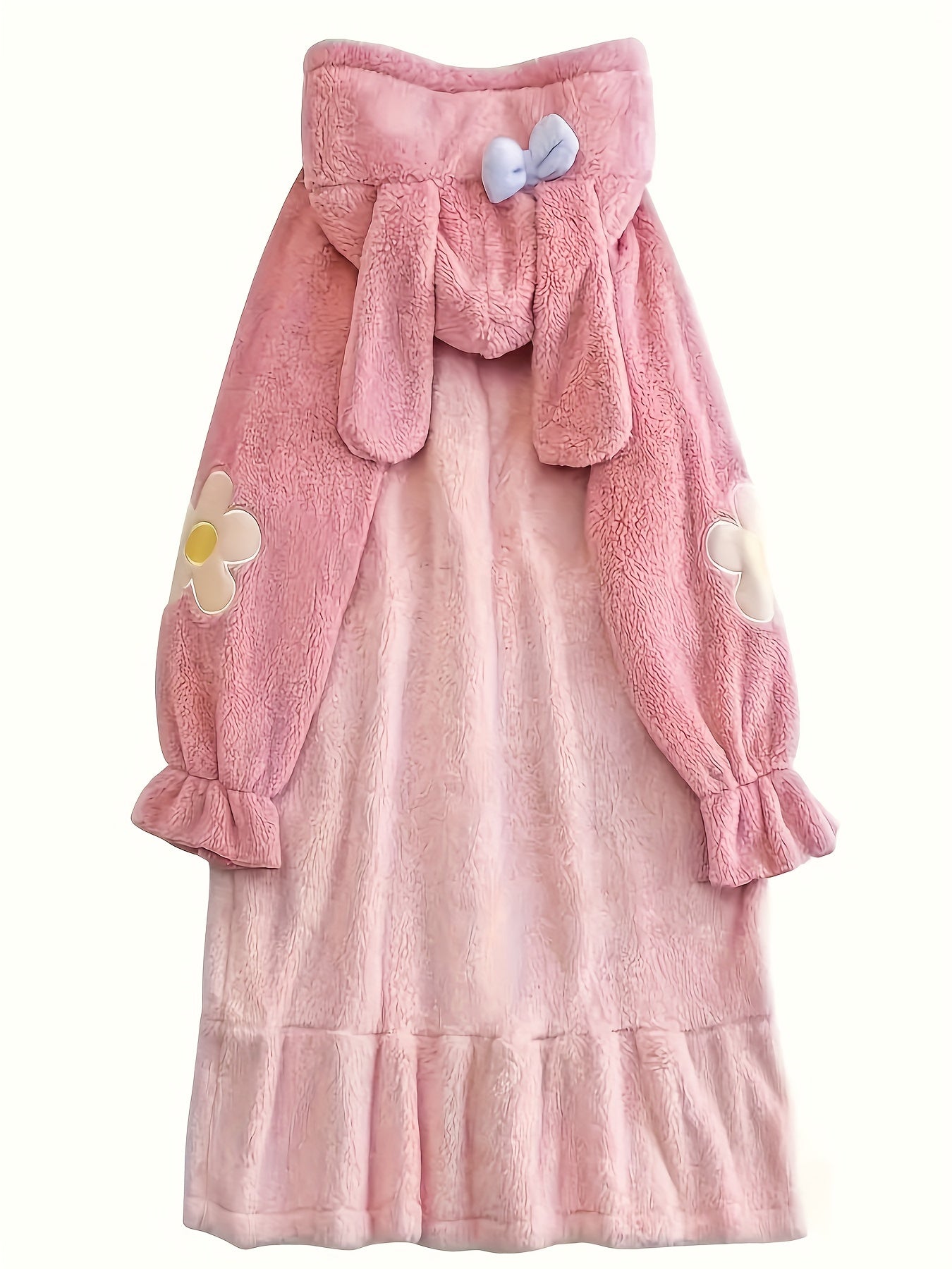 Fleece-Lined Hooded Robe