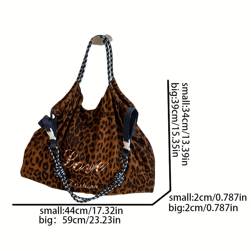 Leopard Print Crossbody Bag