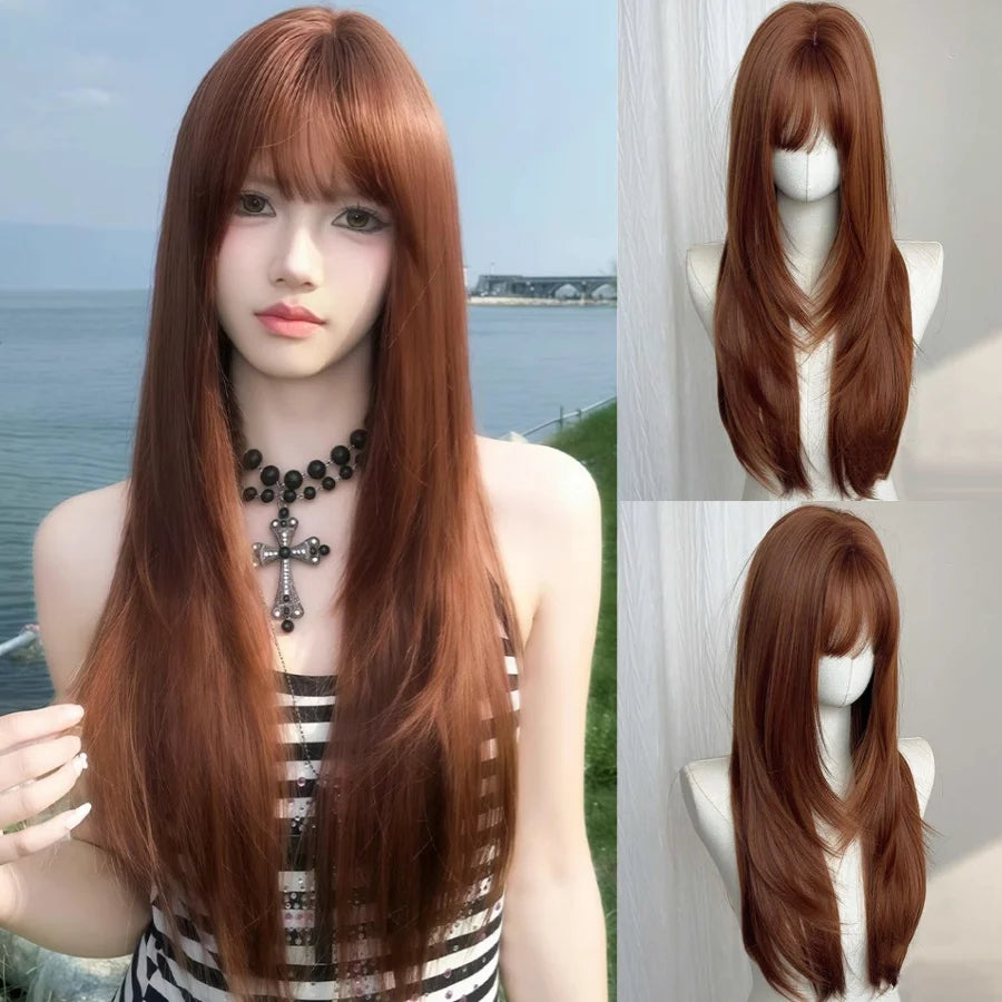 Ombre Long Straight Wig