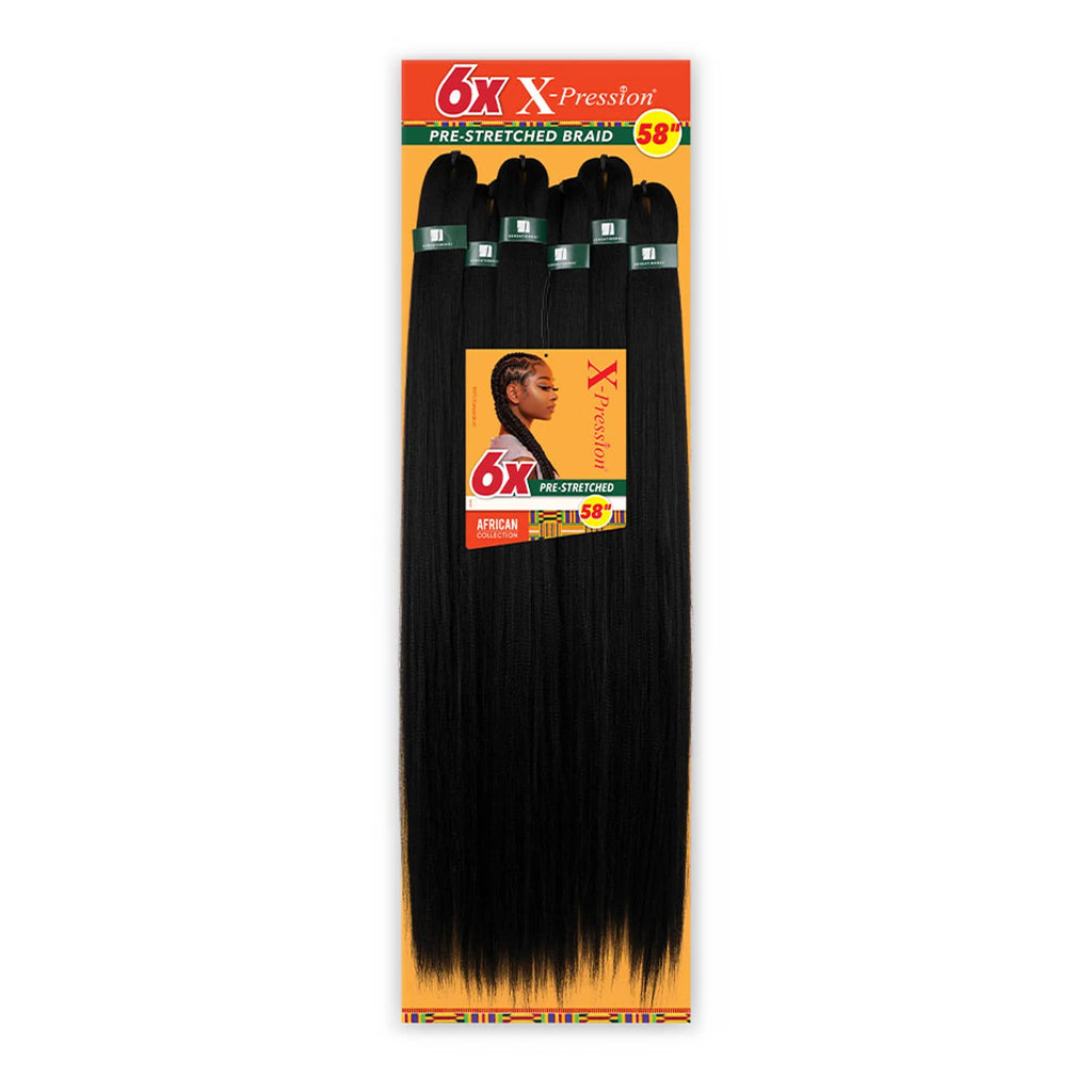 Sensationnel African Collection Braids 6X X-Pression Pre-Stretched Braid 58"