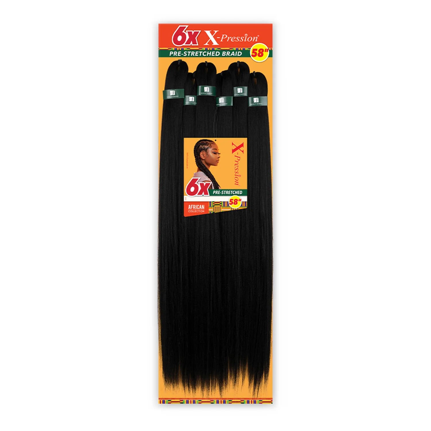 Sensationnel African Collection Braids 6X X-Pression Pre-Stretched Braid 58"
