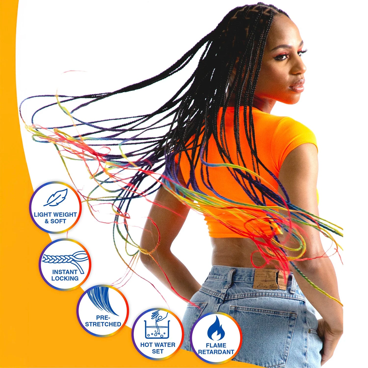 Sensationnel African Collection Braids 6X X-Pression Pre-Stretched Braid 58"