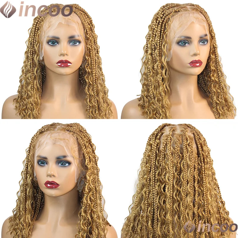 12" Short Bob Boho Braided Wig