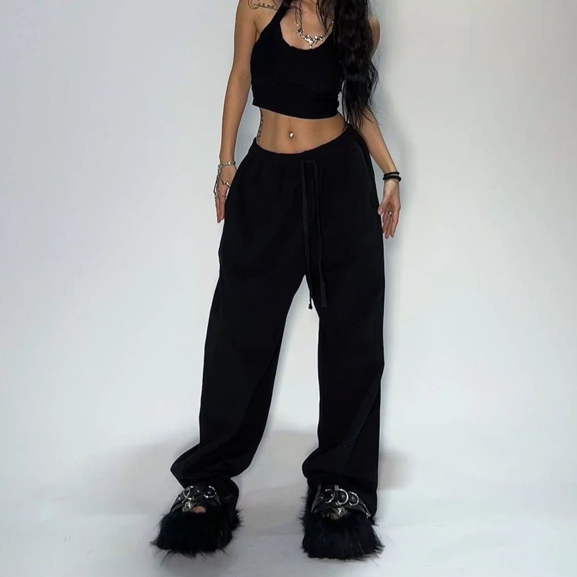 Oversize Elastic Trousers
